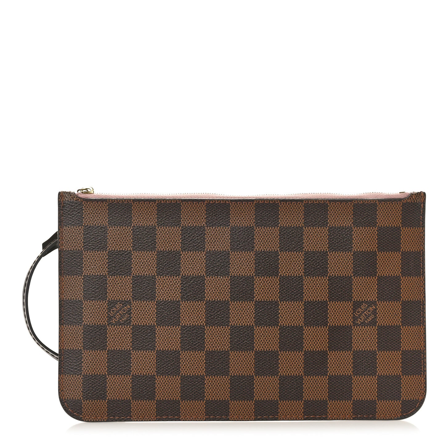 Damier Ebene Neverfull MM GM Pochette Rose Ballerine