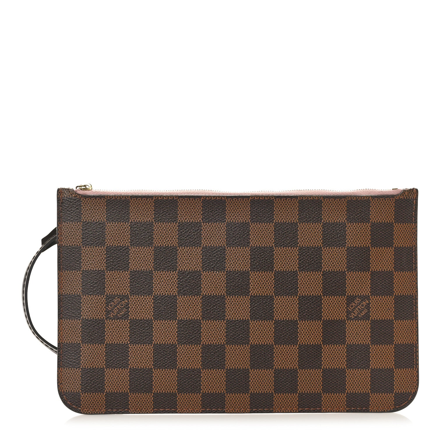 Louis Vuitton Damier Ebene Neverfull MM GM Pochette Rose Ballerine 1 of 10