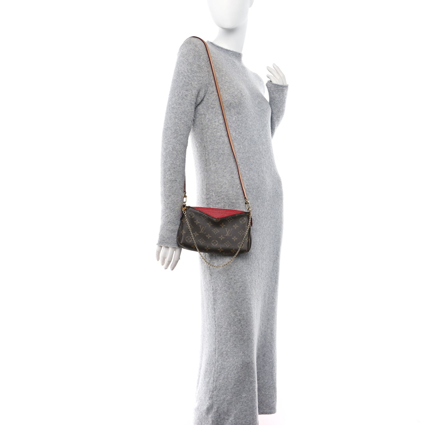 Monogram Pallas Clutch Cherry