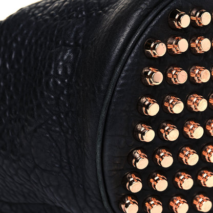 Alexander Wang Pebbled Lambskin Diego Bucket Black Rose Gold Hardware 9 of 13