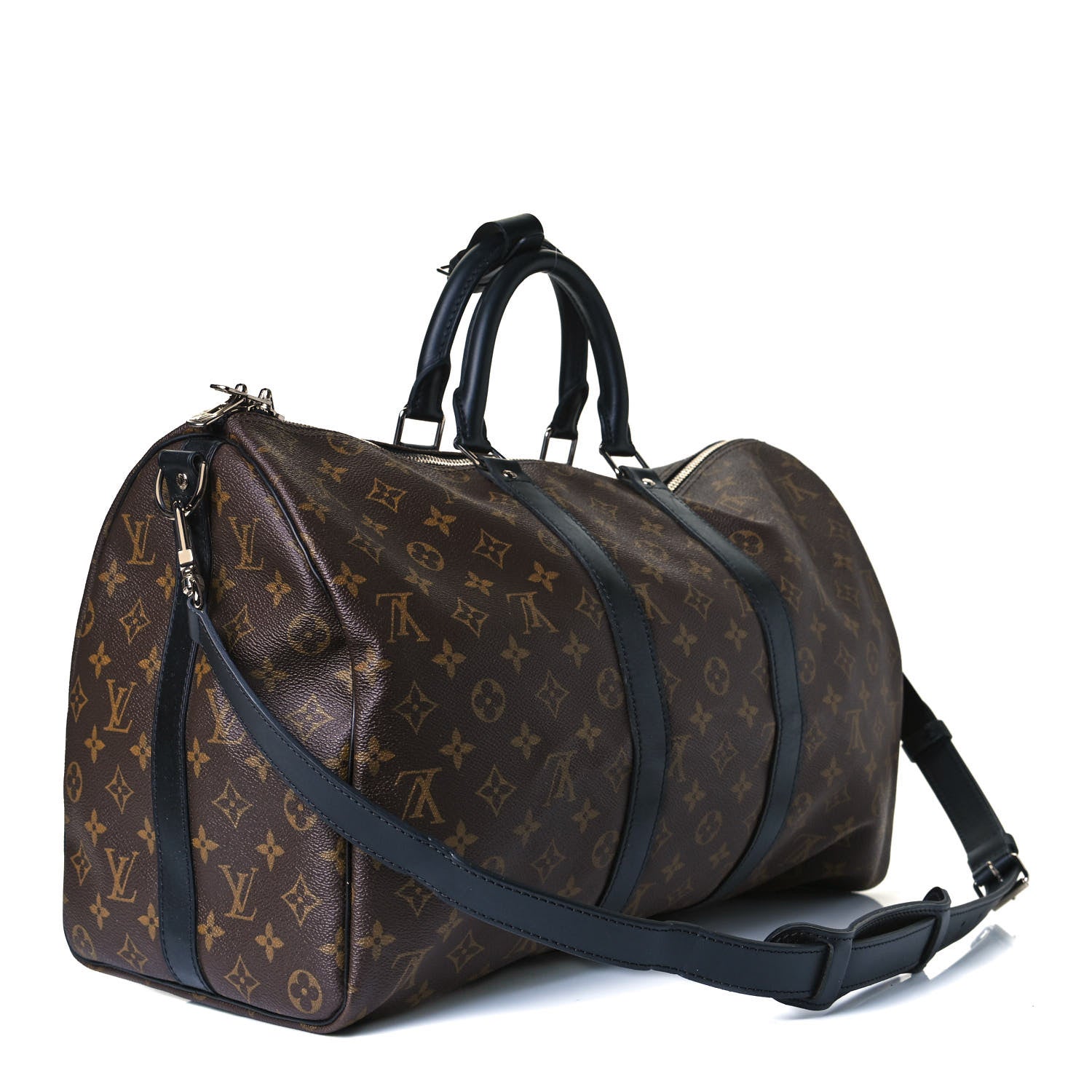 Louis Vuitton Monogram Macassar Keepall Bandouliere 45 3 of 17