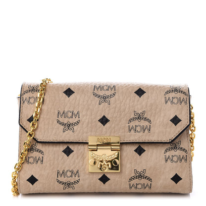 MCM Visetos Small Millie Crossbody Beige 1 of 8