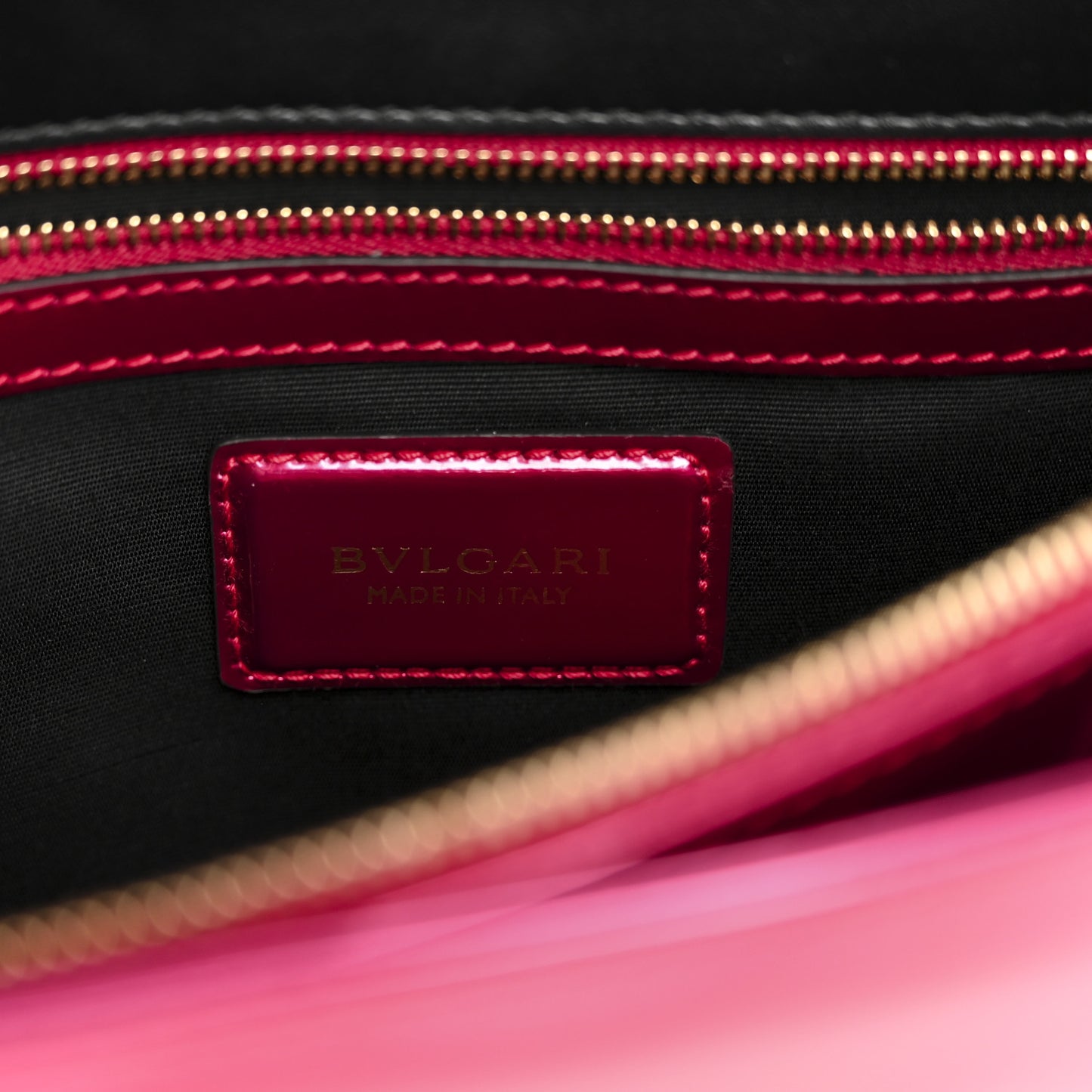 Metallic Calfskin Serpenti Forever Shoulder Bag Red