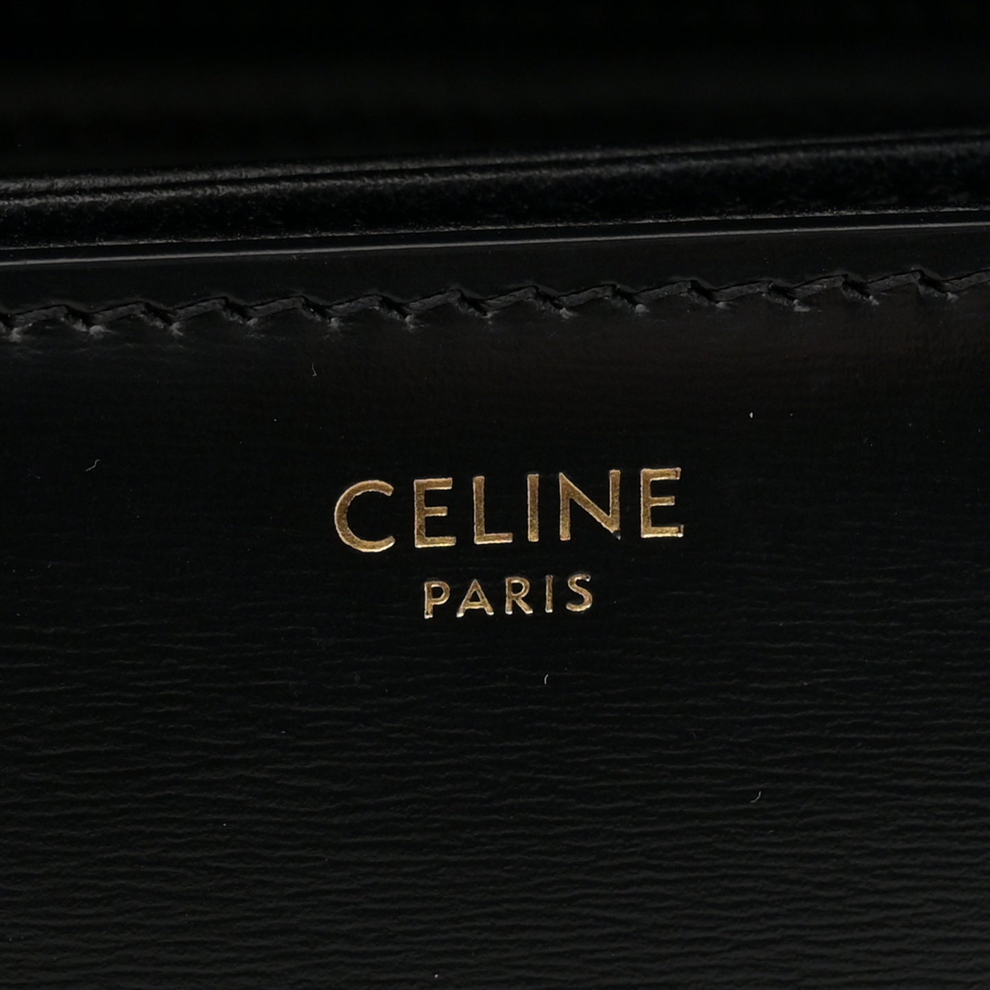 Shiny Calfskin Medium Triomphe Black