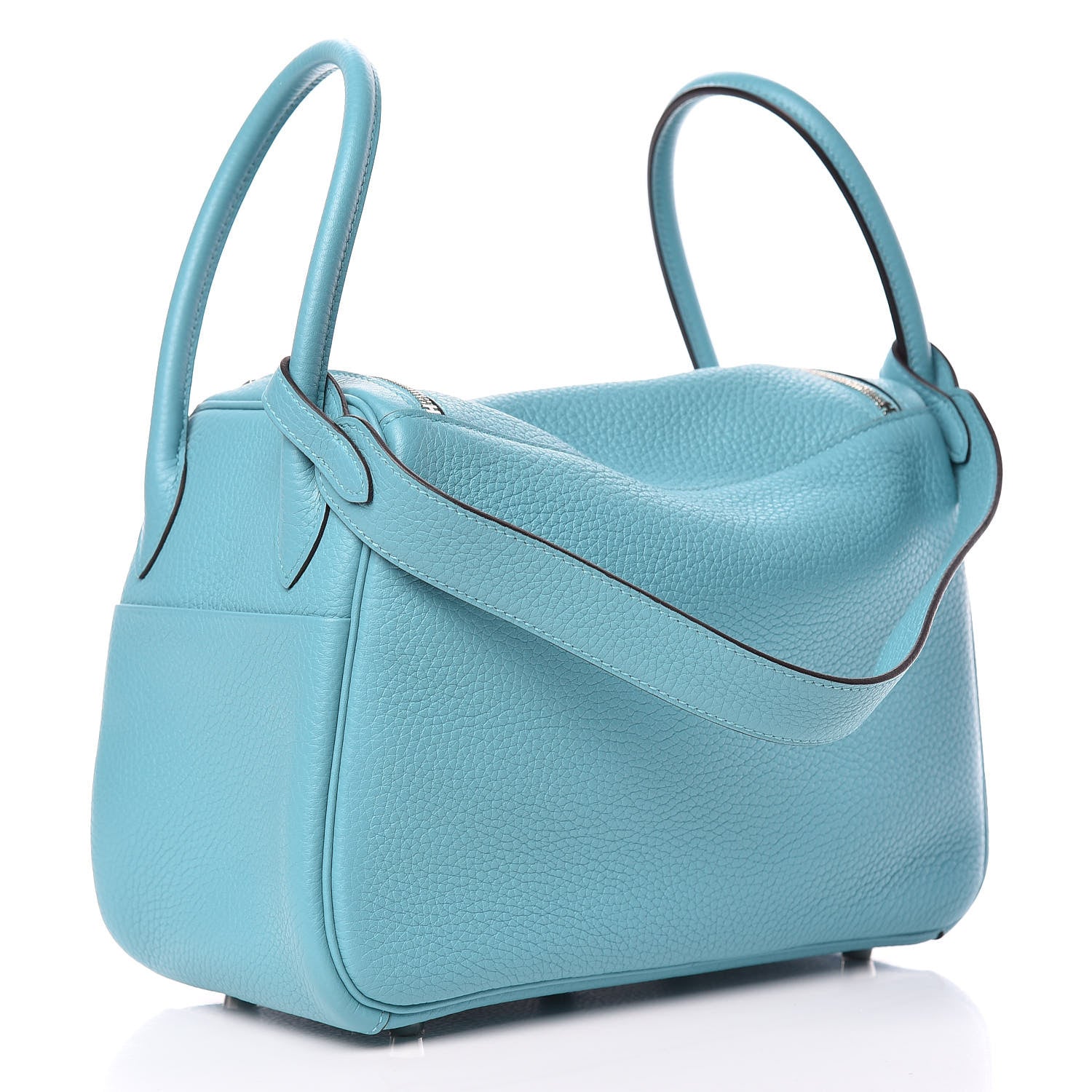 Hermes Taurillon Clemence Lindy 26 Bleu Saint Cyr 3 of 9