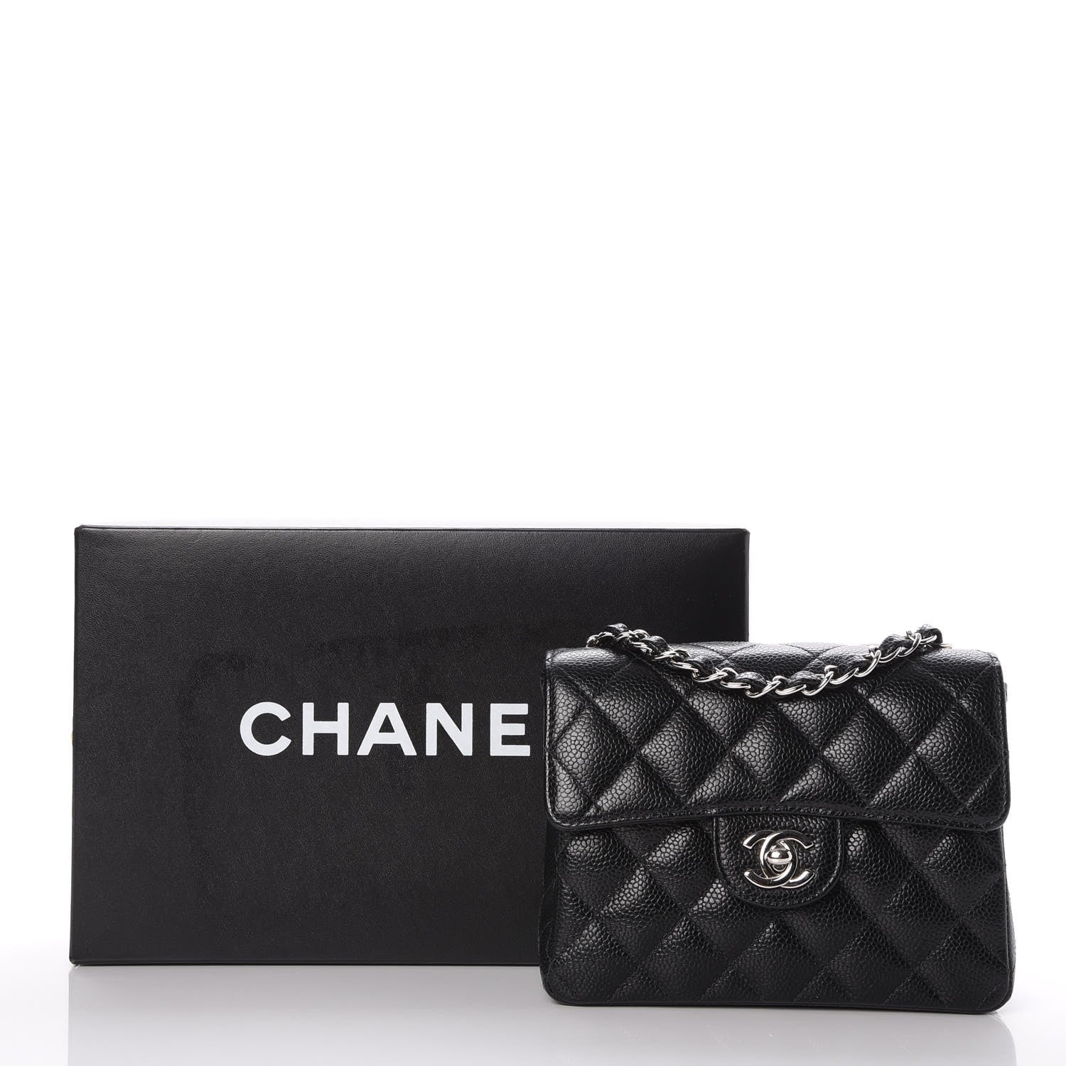 Chanel Caviar Quilted Mini Square Flap Black 8 of 8