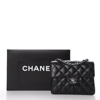 Chanel Caviar Quilted Mini Square Flap Black 8 of 8