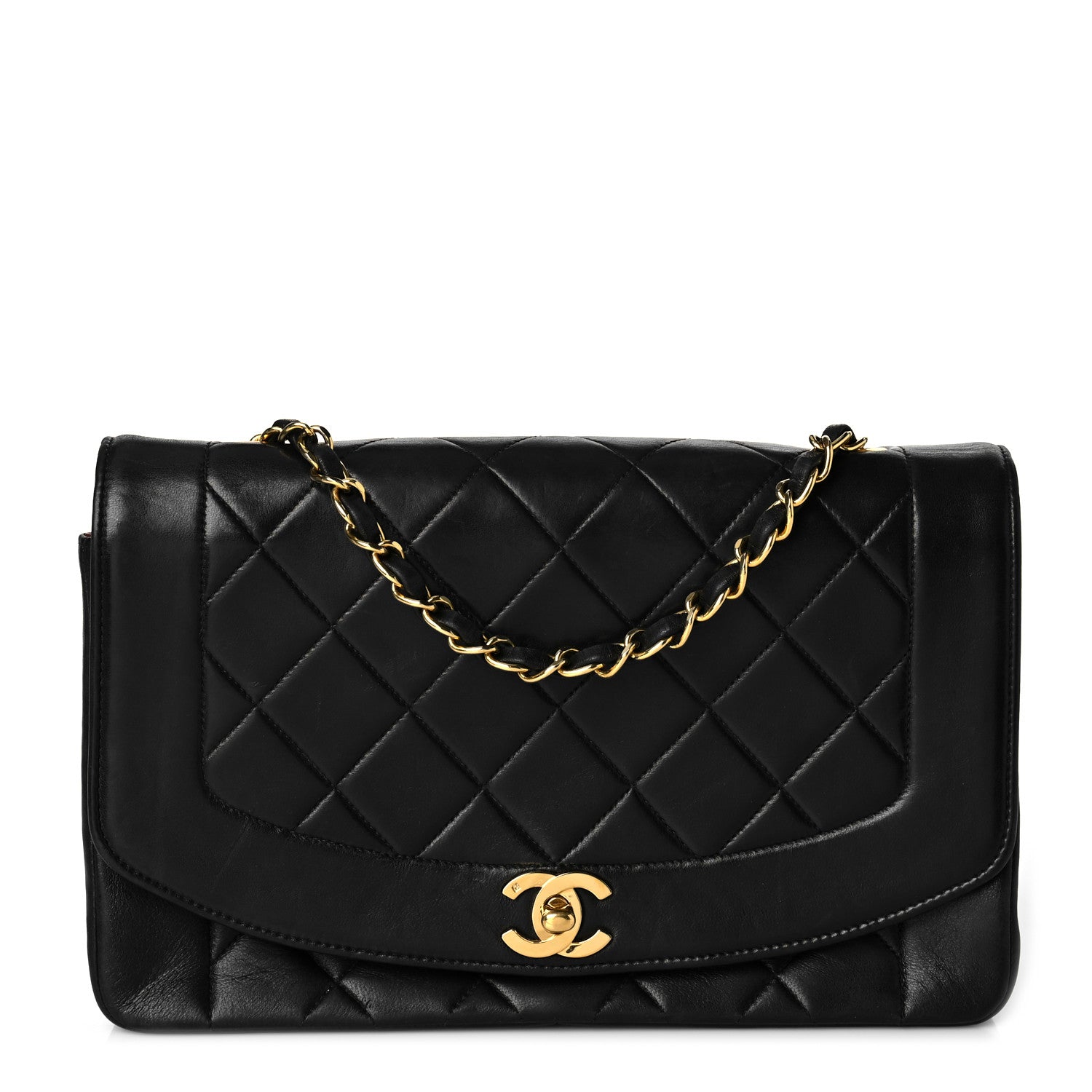 Chanel Lambskin Quilted Medium Single Flap Black 1 of 10