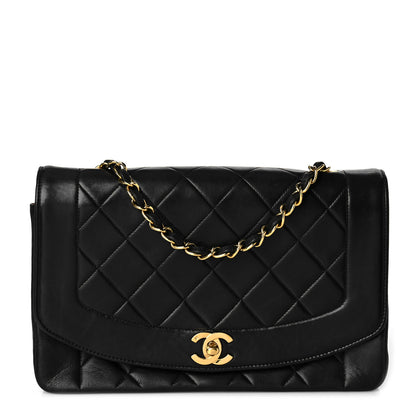 Chanel Lambskin Quilted Medium Single Flap Black 1 of 10