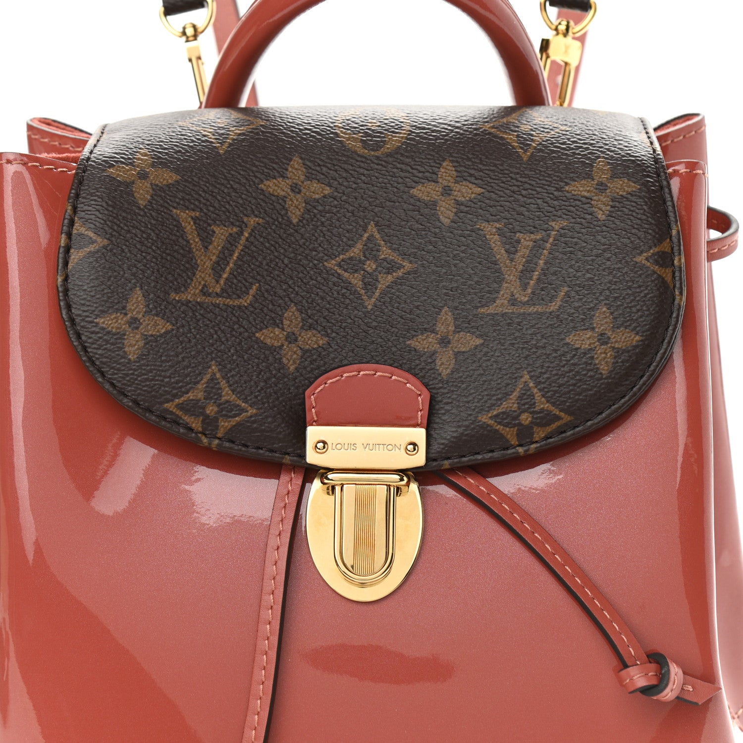 Louis Vuitton Patent Monogram Hot Springs Backpack Vieux Rose 7 of 7