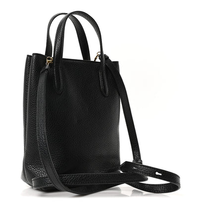 Salvatore Ferragamo Tumbled Calfskin Gancini Mini Bag Black 3 of 9
