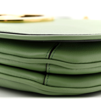 Gucci Roxy Calfskin Web Medium Blondie Top Handle Shoulder Flap Bag Salamander Green 11 of 11