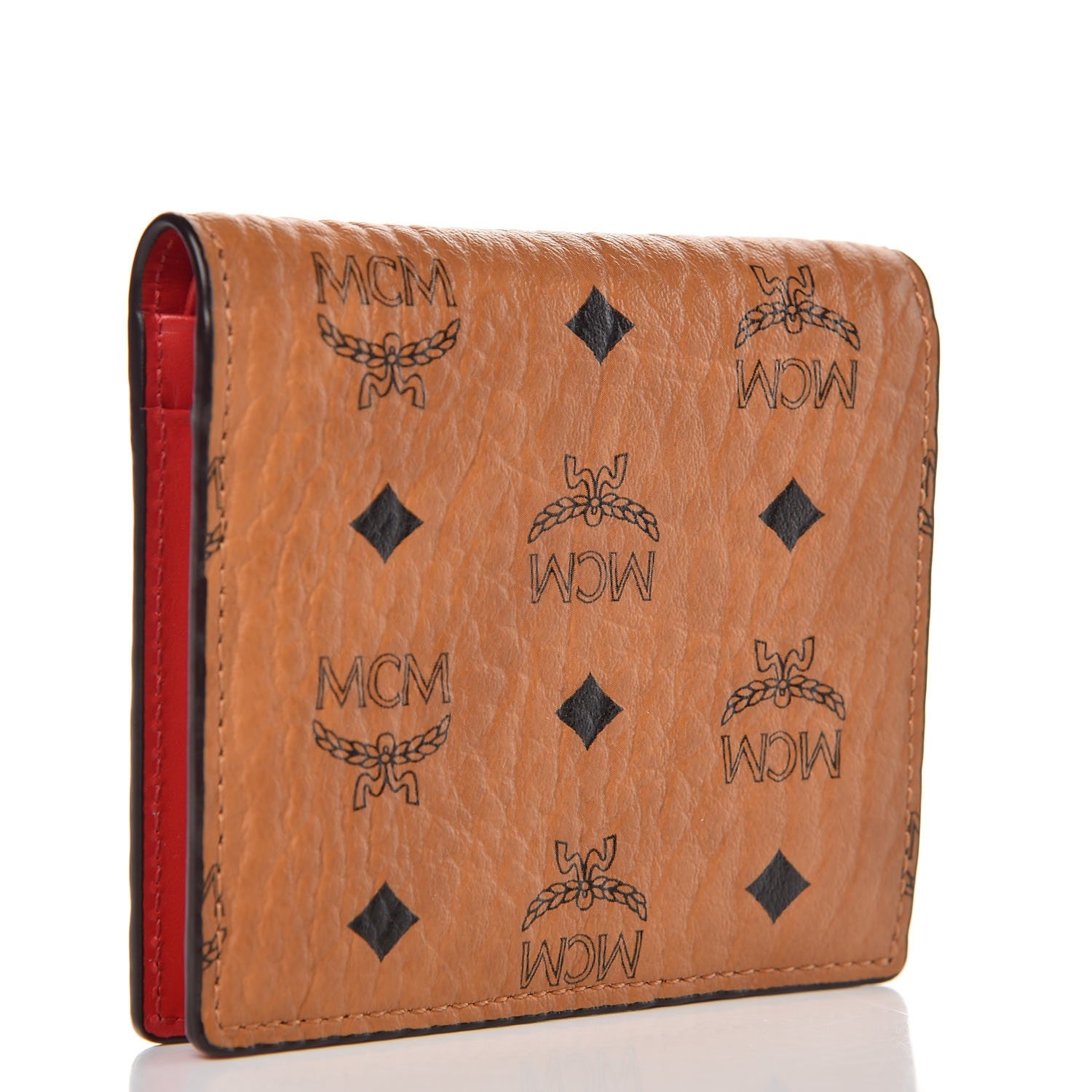 MCM Visetos ID Wallet Cognac 3 of 10