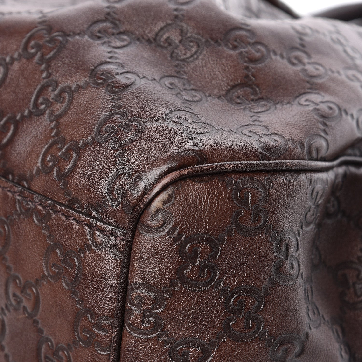 Gucci Guccissima Medium Sukey Tote Chocolate 11 of 12