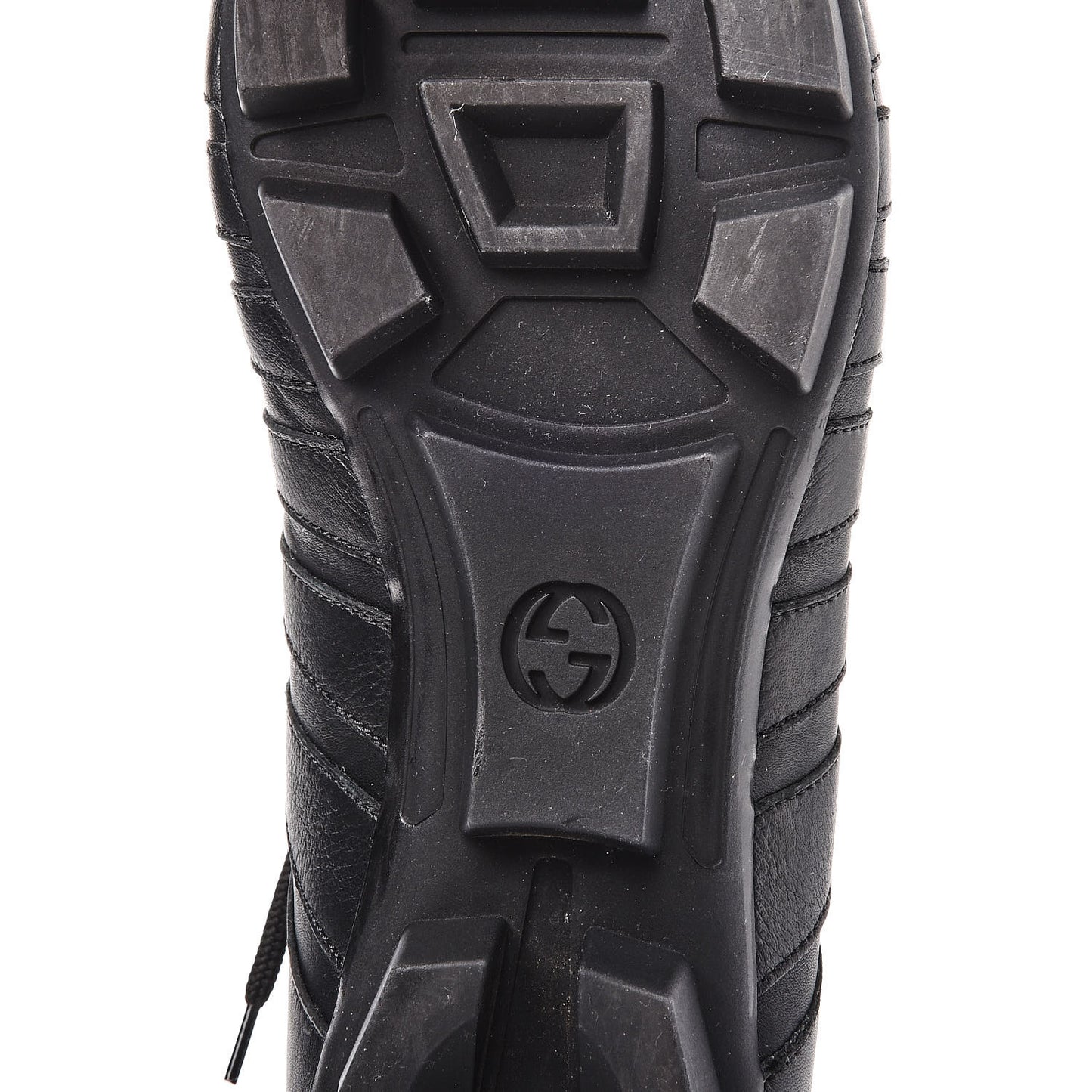 Calfskin Mens Lion Head Web Sneakers 8.5 Black