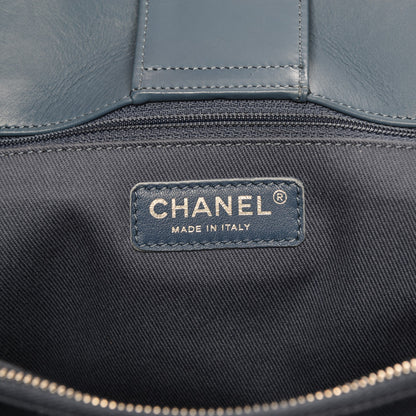 Chanel Calfskin Perforated Up In The Air Tote Dark Blue 6 of 7