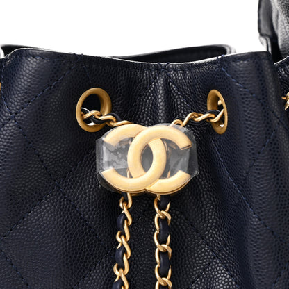 Chanel Caviar Quilted Small Chanel 25 Handbag Dark Navy 8 of 12