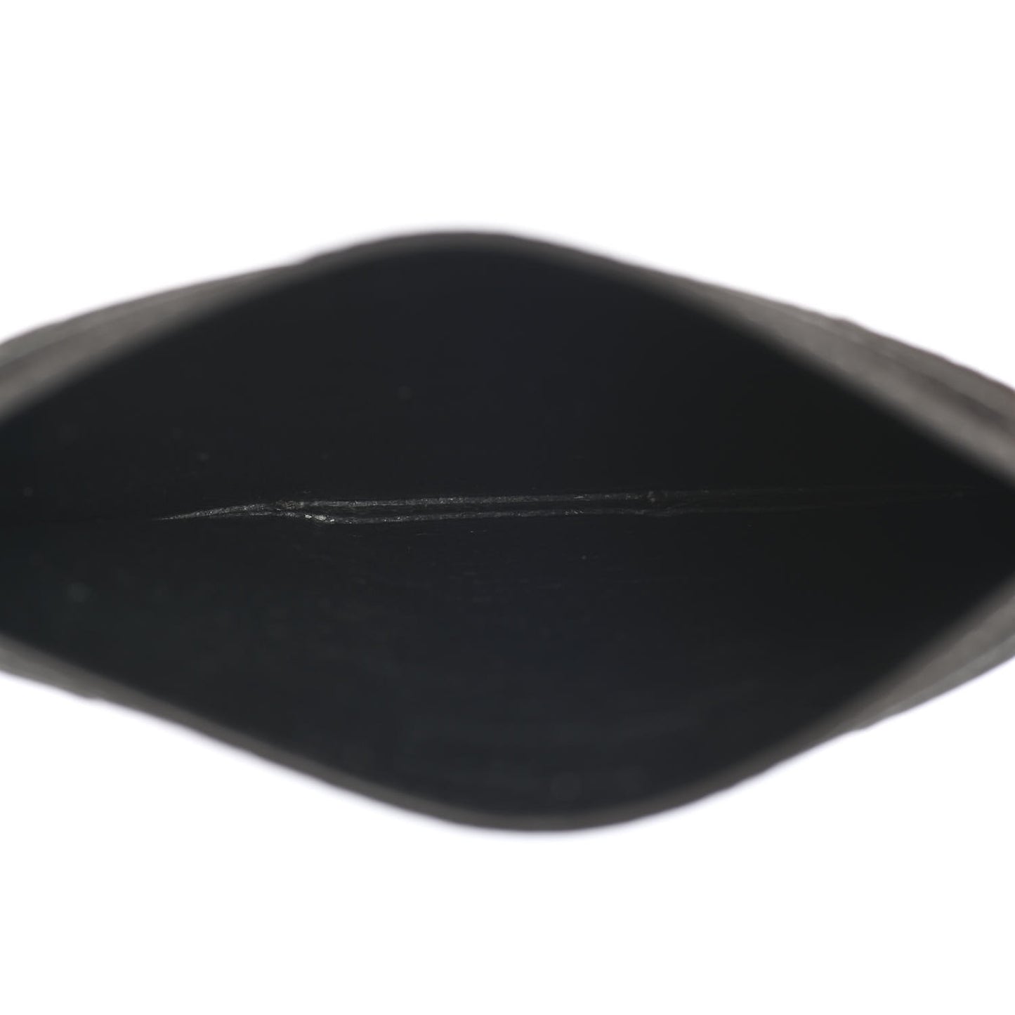 Grain De Poudre Matelasse Chevron Monogram Credit Card Case Coal