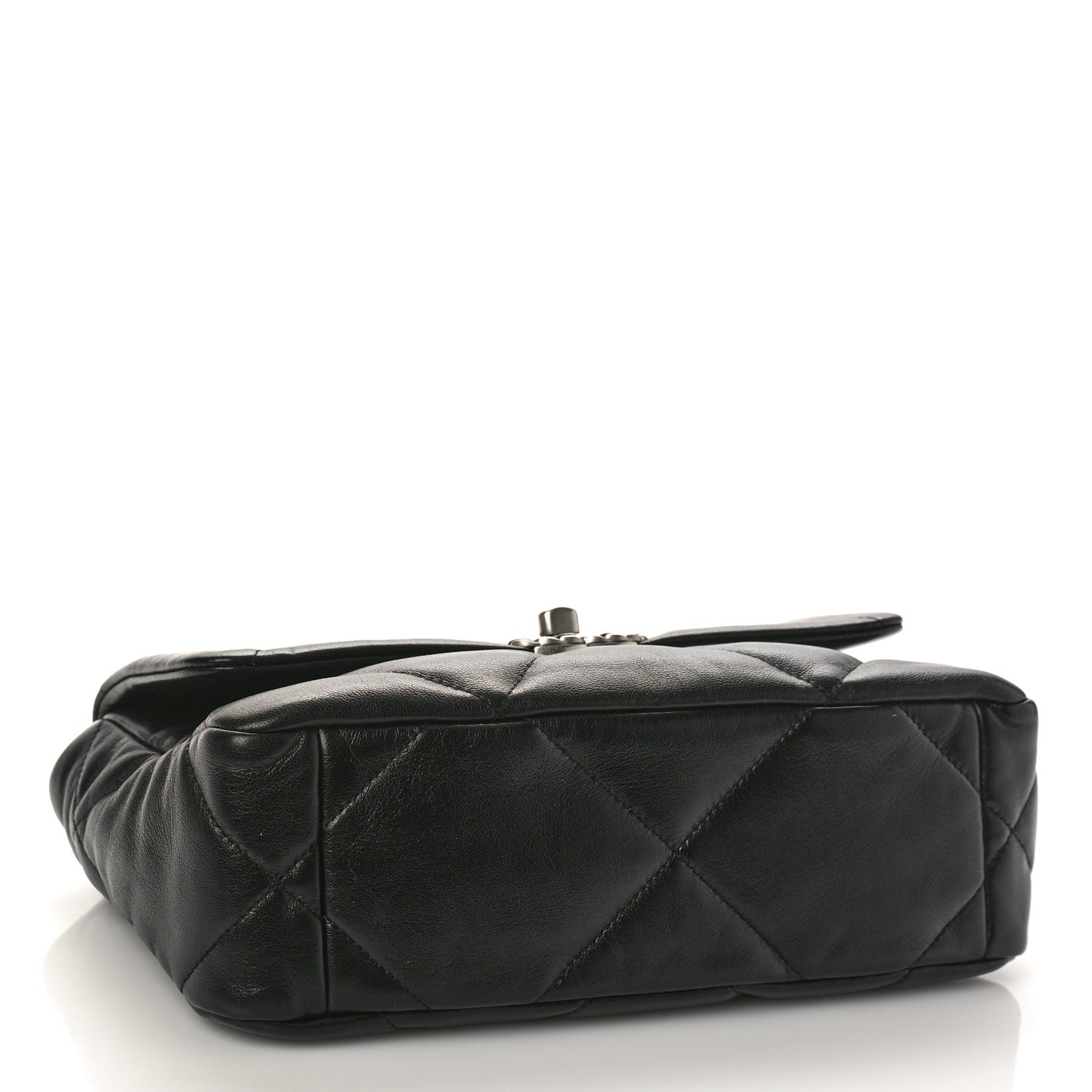 Lambskin Quilted Medium Chanel 19 Flap Black