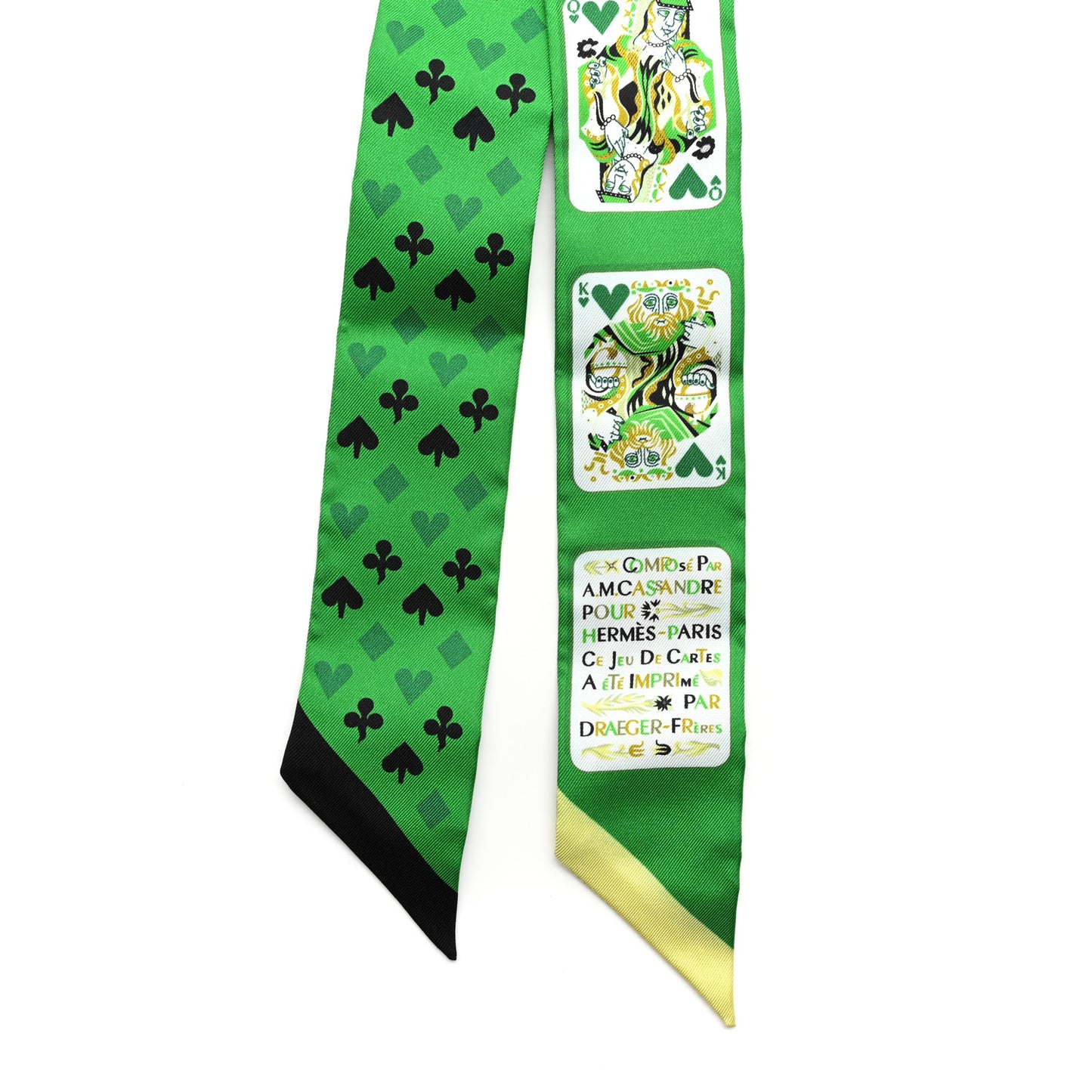 Silk Jeu de Cartes Twilly Vert Emeraude Black Jaune Soufre