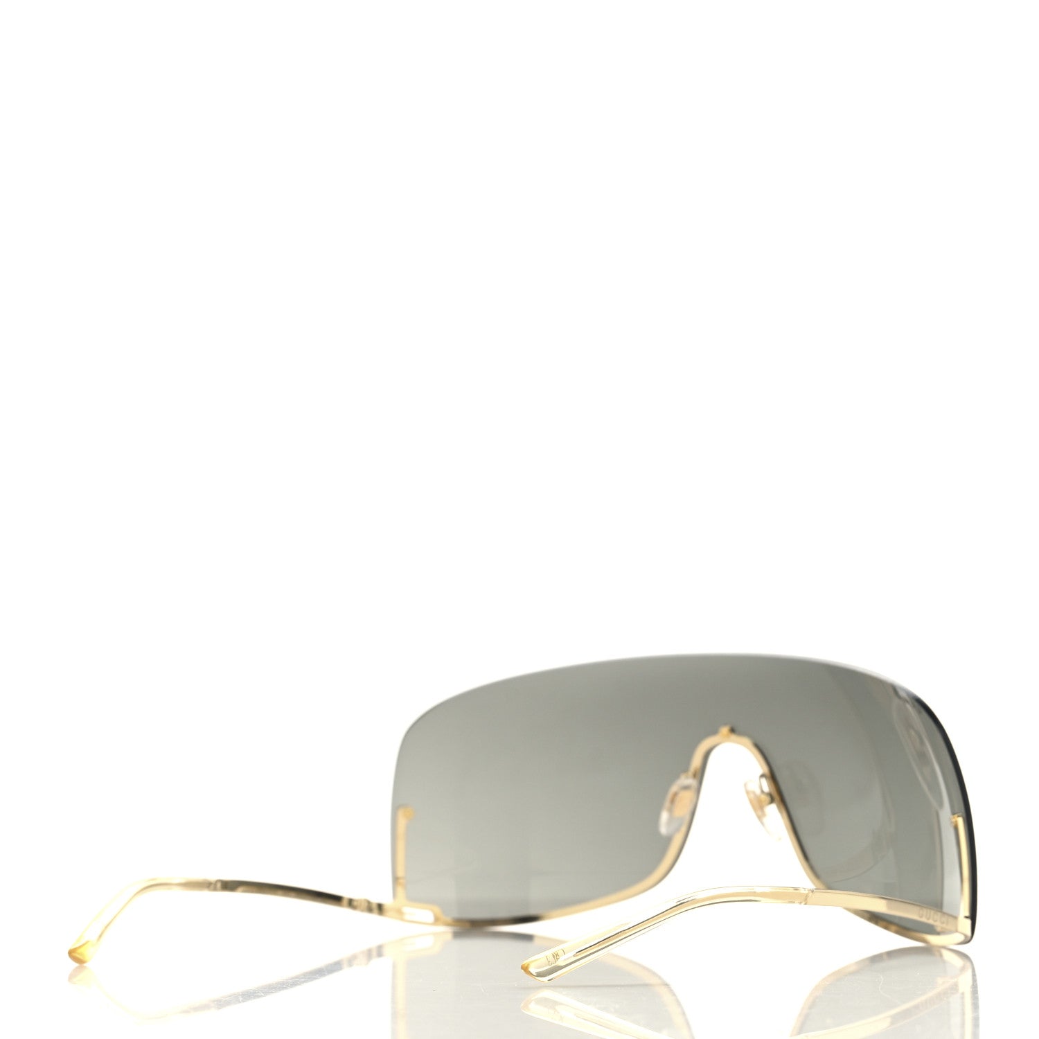 Gucci Metal Mask Shaped Frame Sunglasses GG1560S Gold 4 of 7