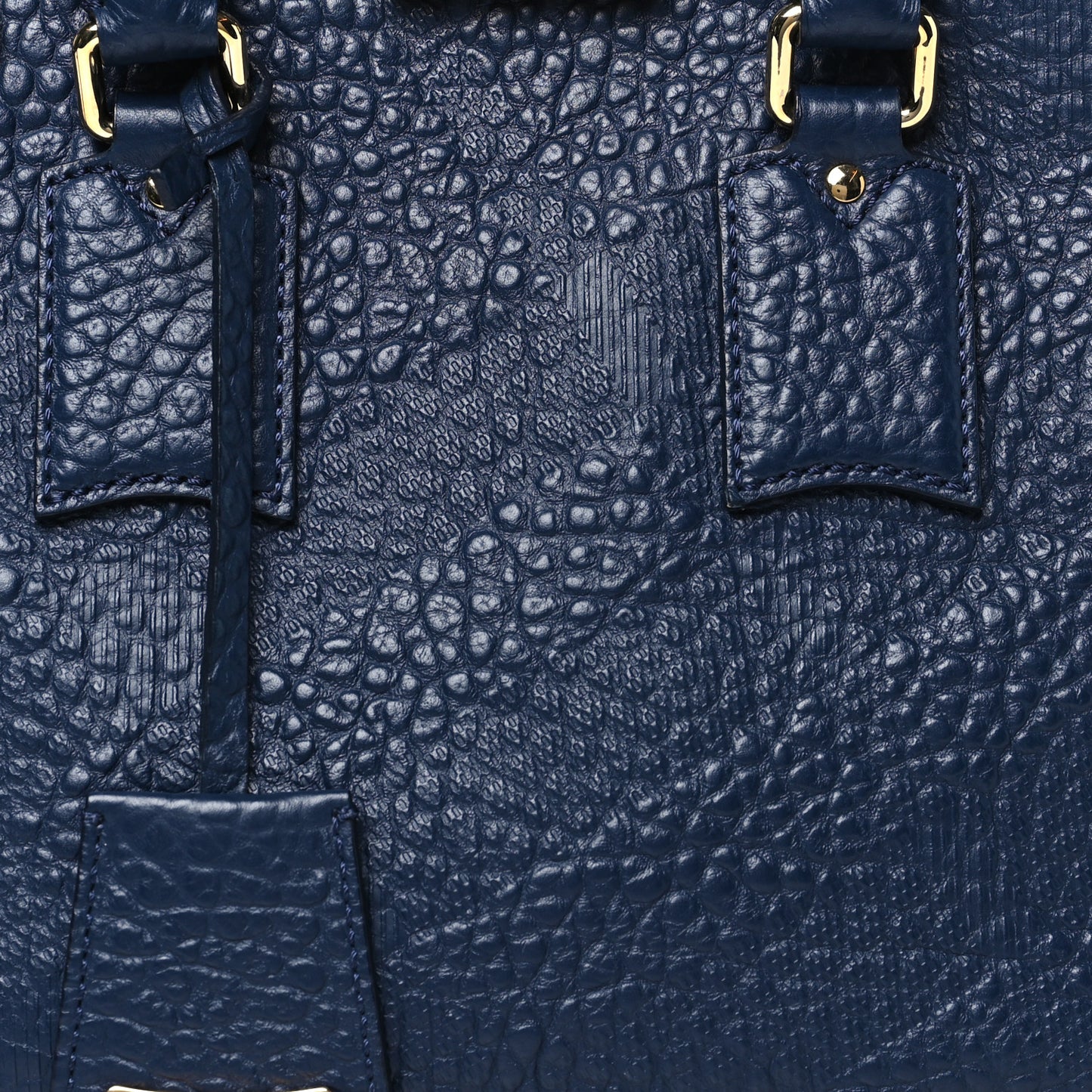 Heritage Grain Small Orchard Bowling Bag Navy Blue