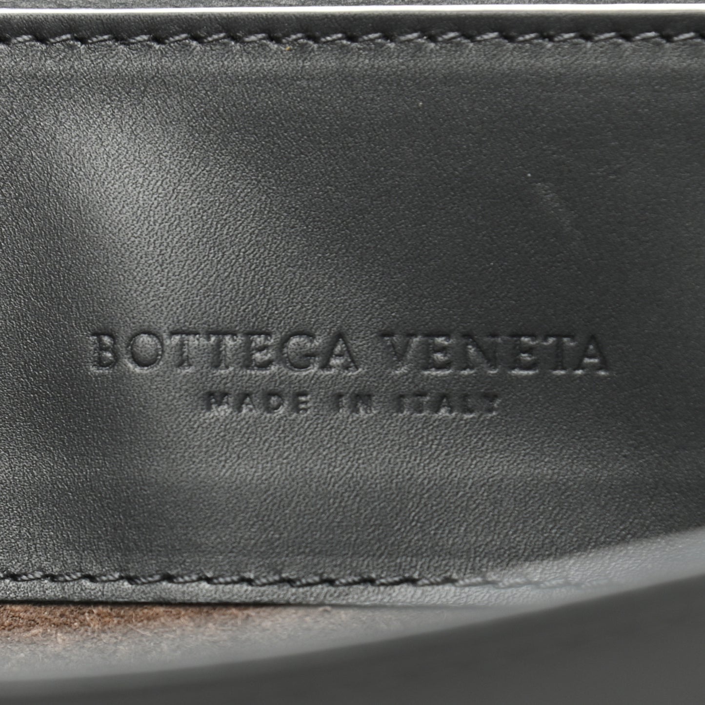 Nappa Intrecciato Medium Woven Clutch Black