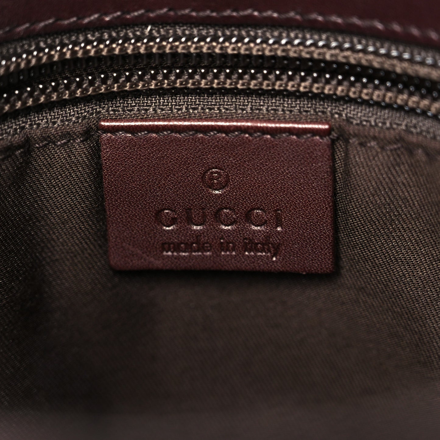 Guccissima Medium Flat Messenger Bag Dark Brown Dark Brown