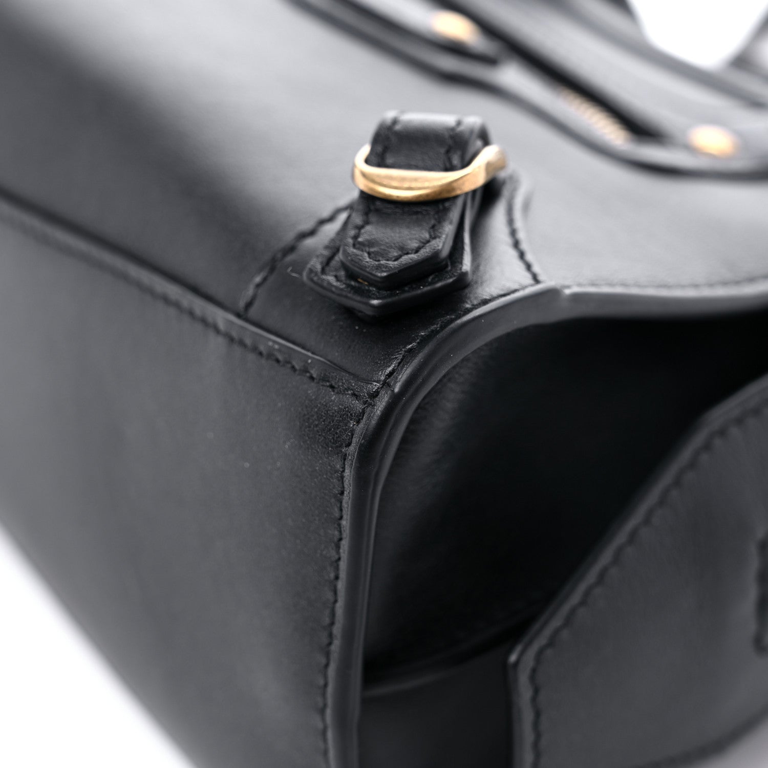 Balenciaga Smooth Calfskin Neo Classic Gold Hardware Mini City Black 8 of 12