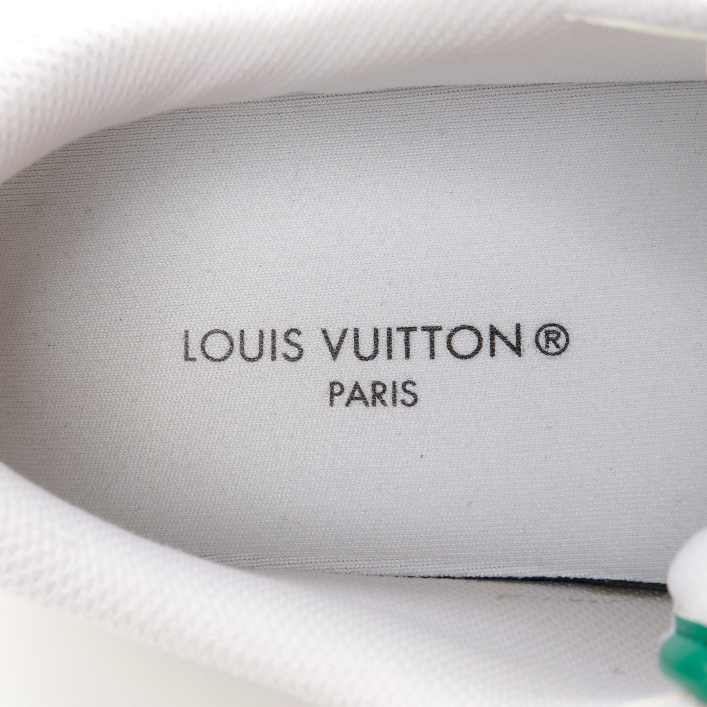 Calfskin Monogram Charlie Sneakers 38 White Grey Green