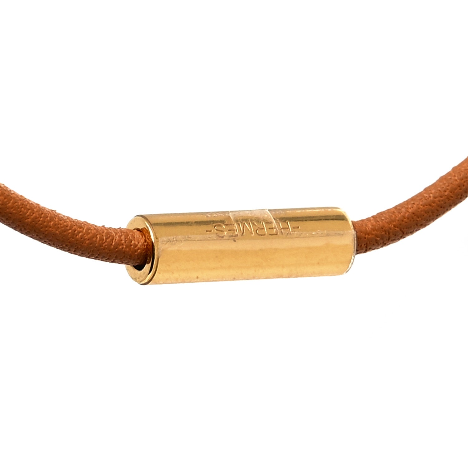 Hermes Barenia Heritage Equestre Pendant Necklace Gold 4 of 5