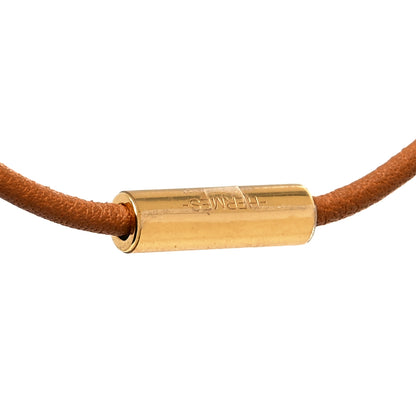 Hermes Barenia Heritage Equestre Pendant Necklace Gold 4 of 5