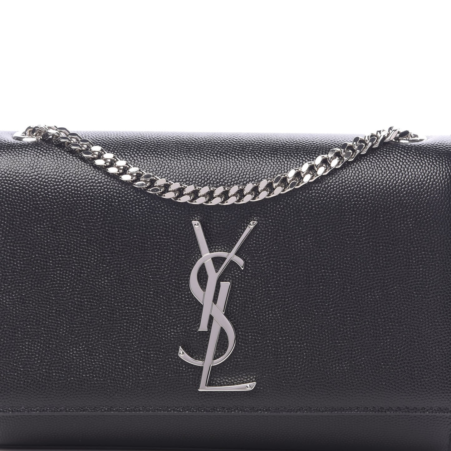 Grain De Poudre Small Monogram Kate Satchel Black