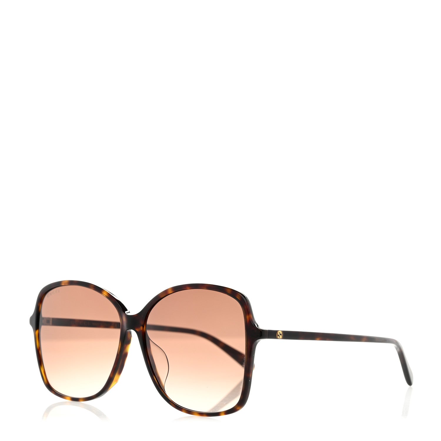 Gucci Acetate Oversize Round Frame Sunglasses GG0546SK Tortoise 1 of 8