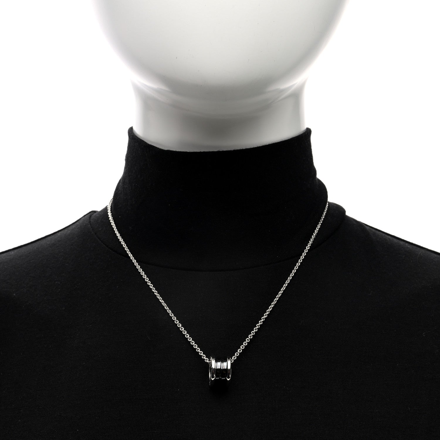 Bulgari Sterling Silver Ceramic Save The Children Pendant Necklace 2 of 6