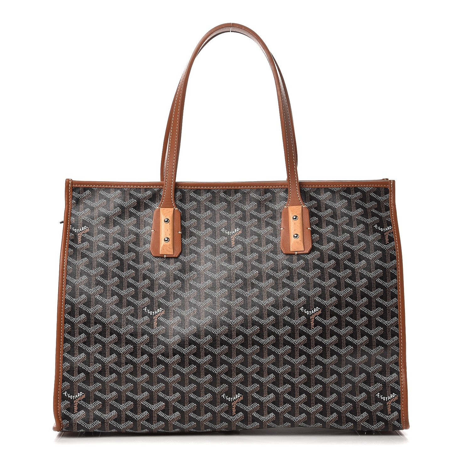 Goyardine Marquises Tote Black Gold