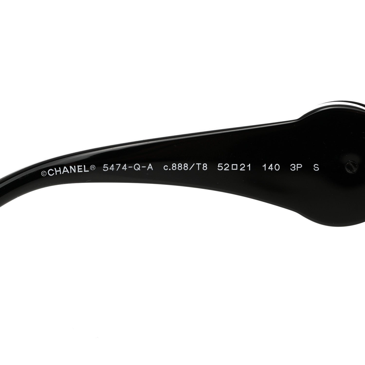 Chanel Acetate Calfskin Square Sunglasses 5474-Q-A Black 5 of 8