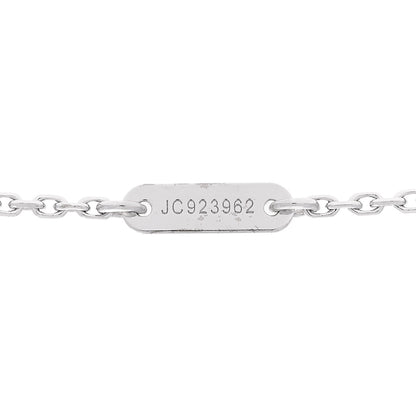 Van Cleef & Arpels 18K White Gold Diamond Sweet Alhambra Pendant Necklace 6 of 7