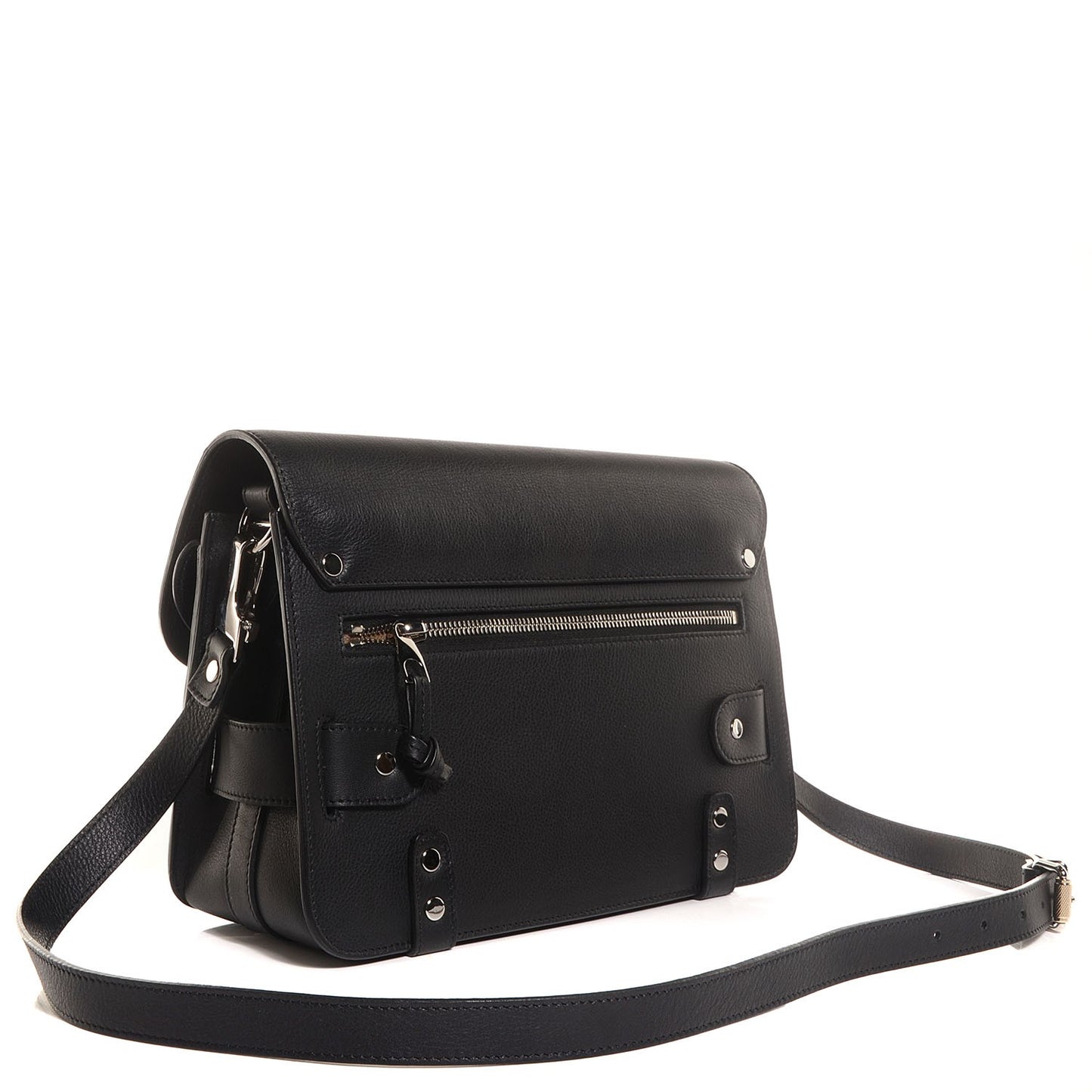 Calfskin PS11 Classic Shoulder Bag Black