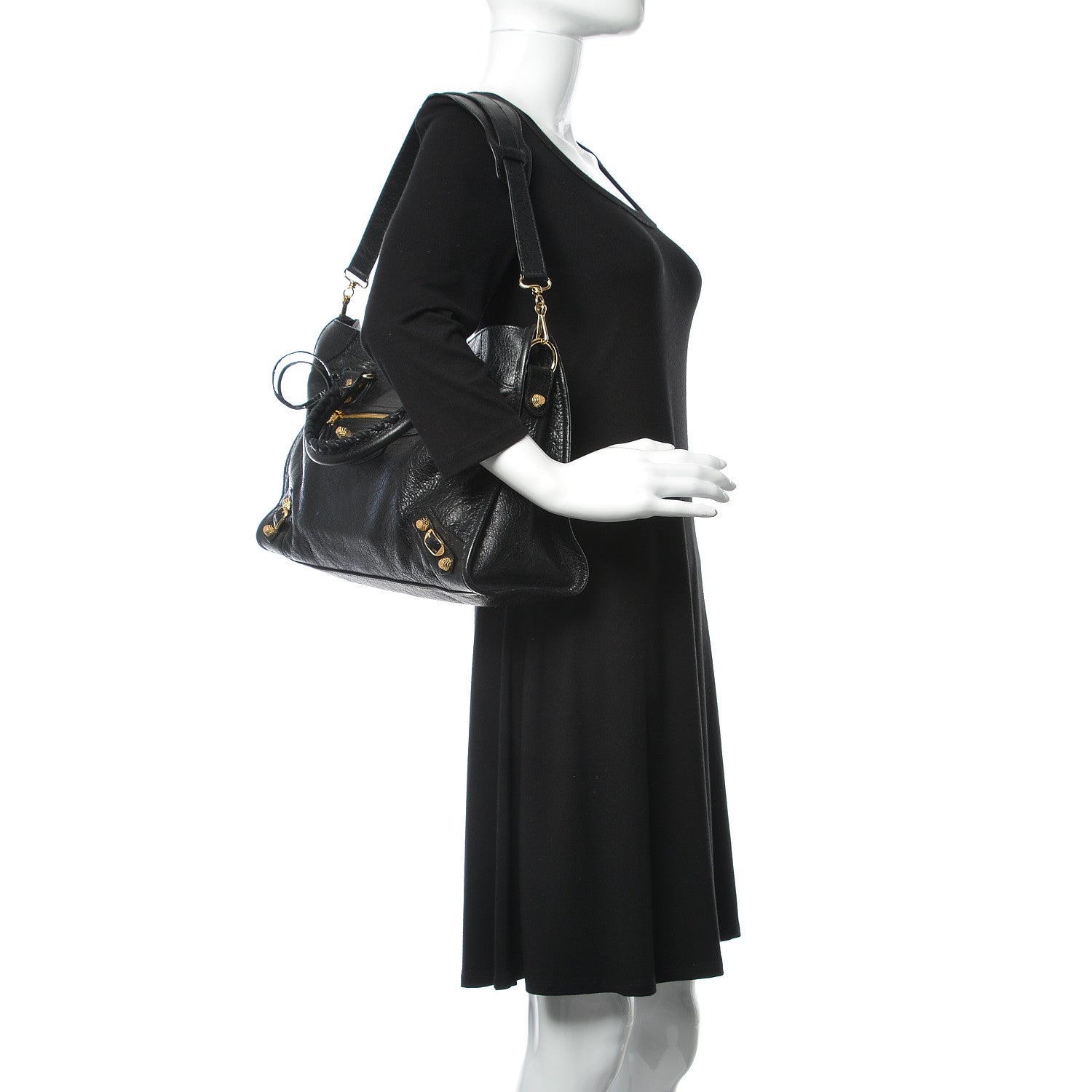 Balenciaga Agneau Giant 12 Gold Hardware City Black 3 of 10