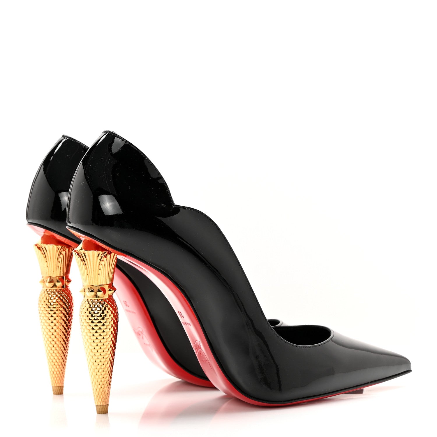 Christian Louboutin Patent LipChick 100 Pumps 39 Black 4 of 13