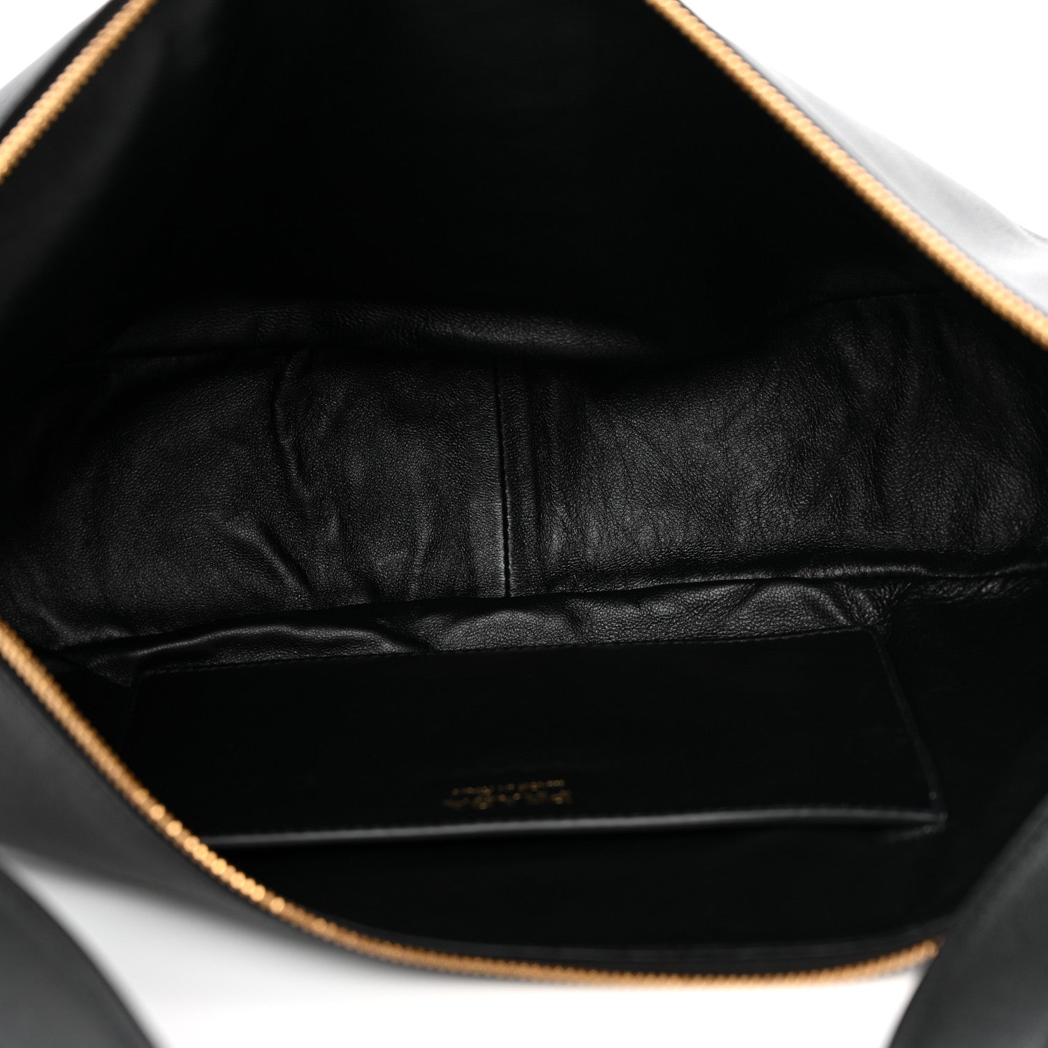 Prada Soft Grain Calfskin Large Demi-Lune Shoulder Bag Black 5 of 9