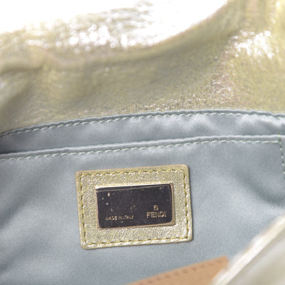 Fendi Metallic Calfskin Mia Pochette Silver 7 of 15