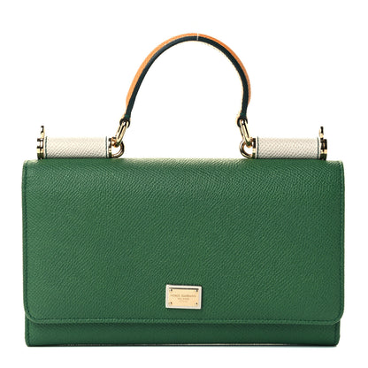 Dolce & Gabbana Dauphine Wallet On Chain Green 1 of 10