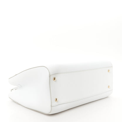Chanel Grained Calfskin Small Neo Executive Shopper Tote White 4 of 10