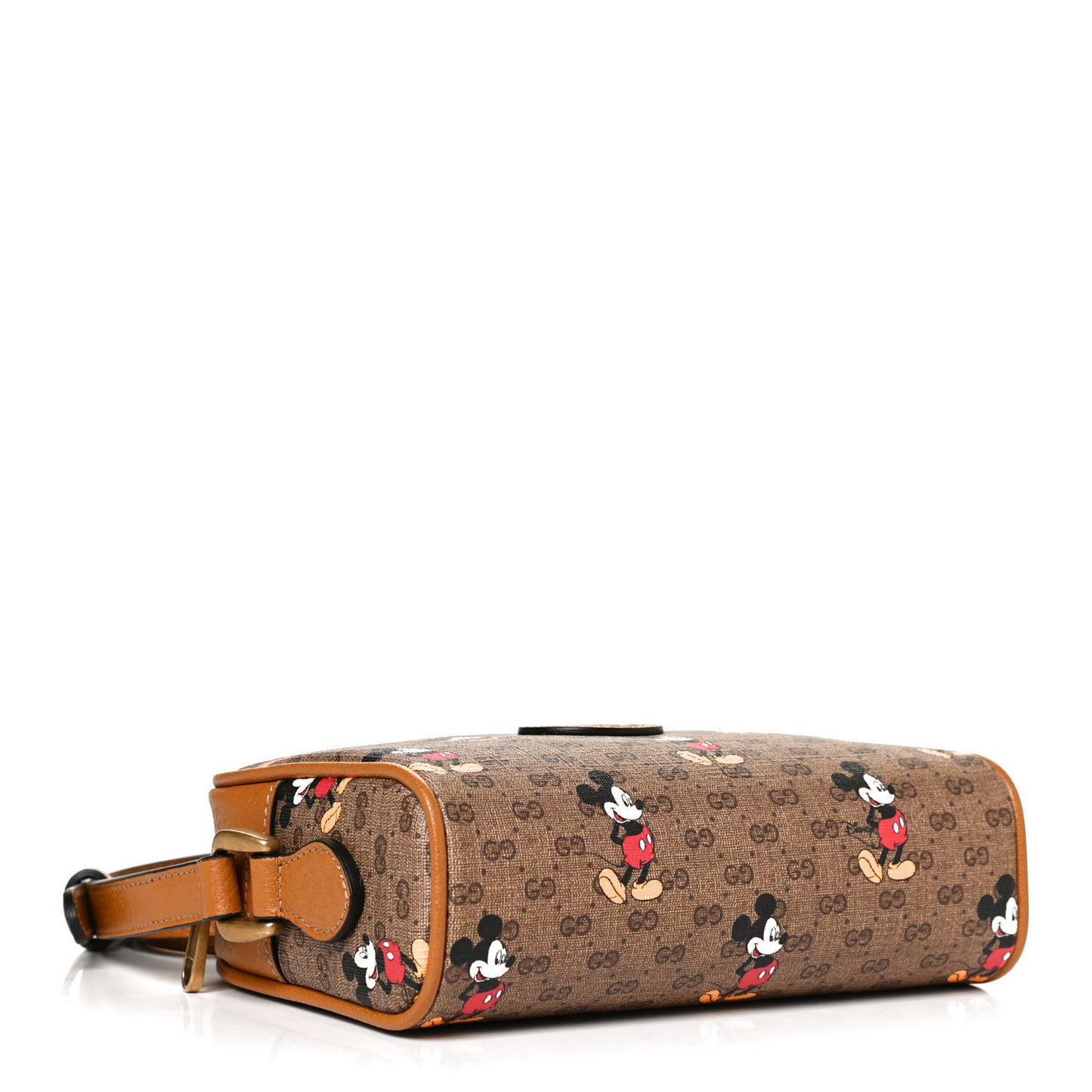 X DISNEY Mini Vintage GG Supreme Monogram Mickey Mouse Shoulder Bag Beige Vintage Sun Oil