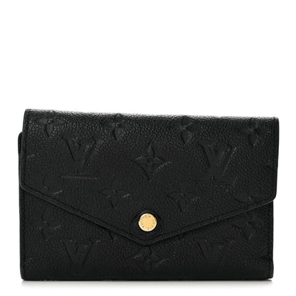 Louis Vuitton Empreinte Compact Curieuse Wallet Black 1 of 10