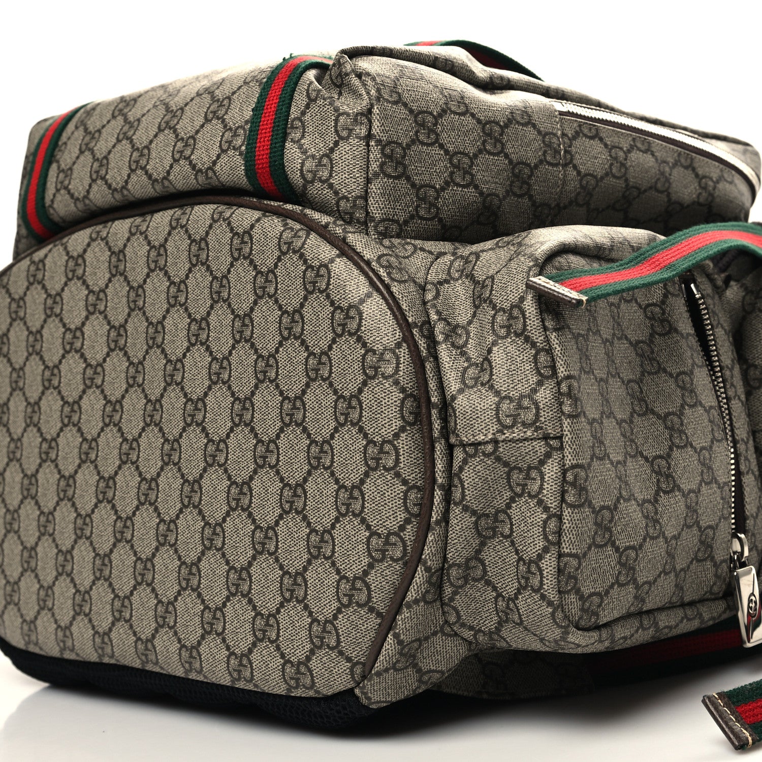Gucci GG Supreme Monogram Web Backpack Beige Ebony 11 of 11