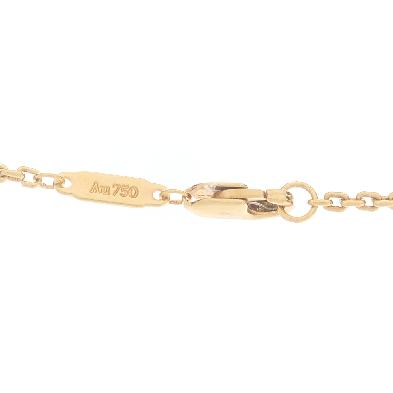 Tiffany 18K Yellow Gold Diamond Small Lock Pendant Necklace 4 of 6