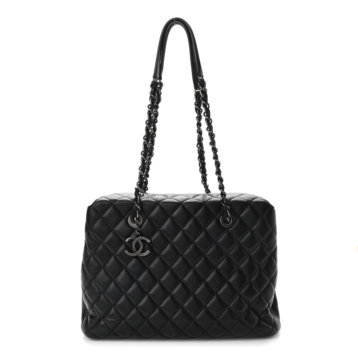 Chanel Caviar Quilted City Shopping Tote Black 1 of 10